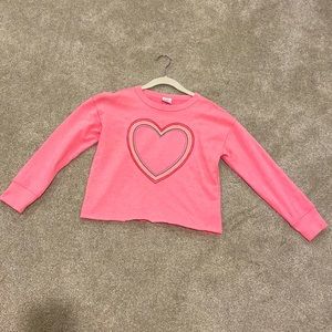 Girls Gap Heart Sweatshirt